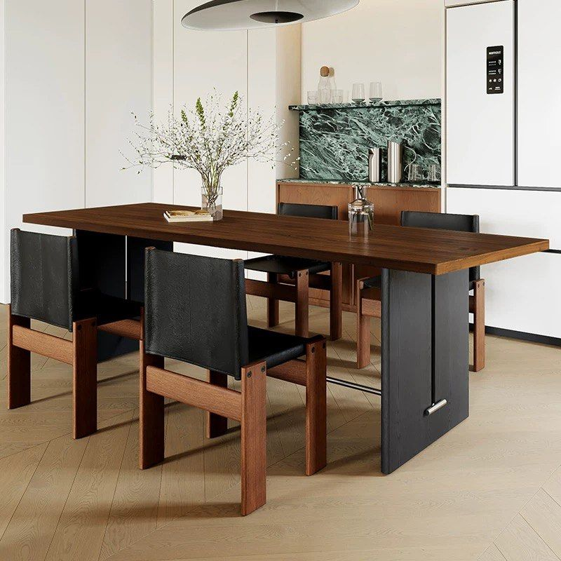 OSCARD Modern Solid Wood Dining Table
