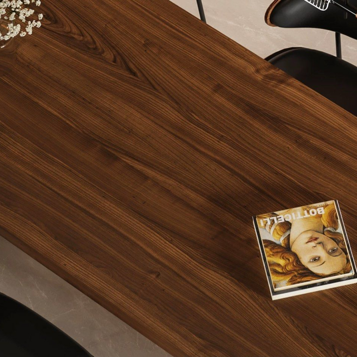 OSCARD Modern Solid Wood Dining Table
