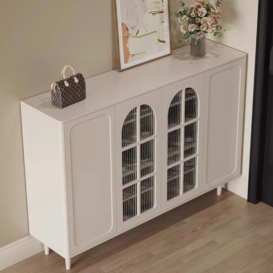BOTEJA Modern Fluted Glass Shoe Cabinet