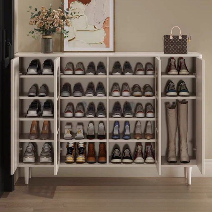 BOTEJA Modern Fluted Glass Shoe Cabinet