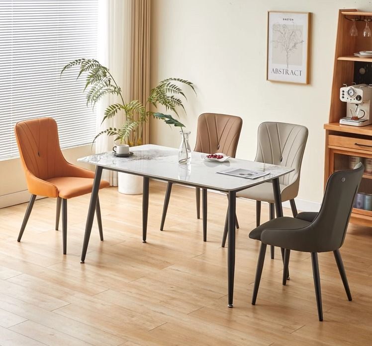 PAUL Modern Leather Dining Chair (Set of 2)
