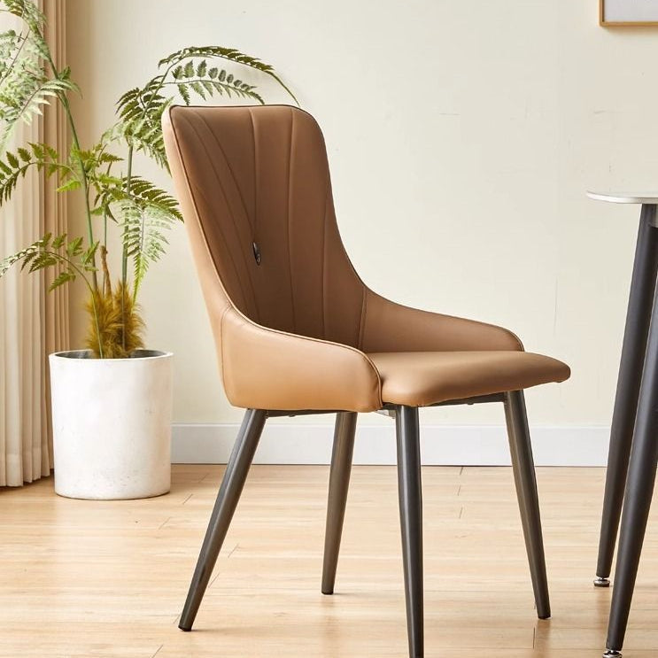 PAUL Modern Leather Dining Chair (Set of 2)