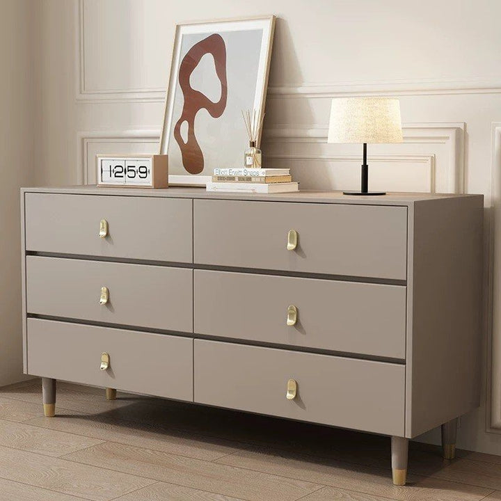BASILIA Modern Khaki Chest Of Drawers