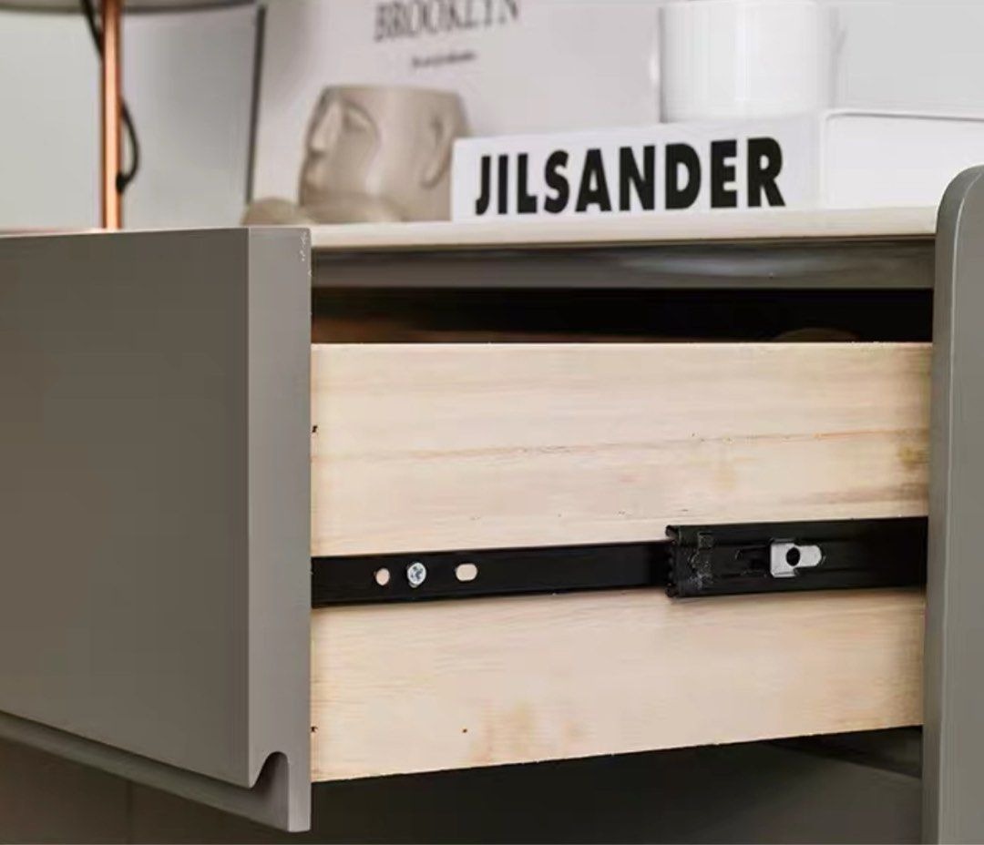 BASILIA Modern Khaki Chest Of Drawers