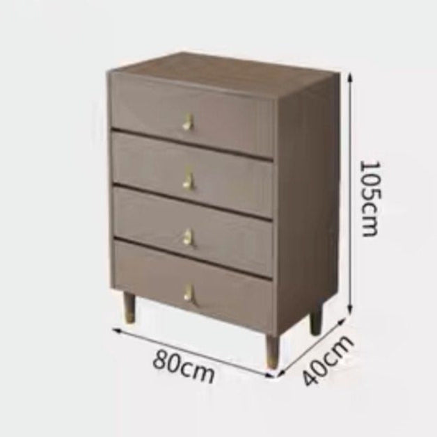 BASILIA Modern Khaki Chest Of Drawers