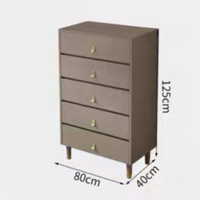 BASILIA Modern Khaki Chest Of Drawers