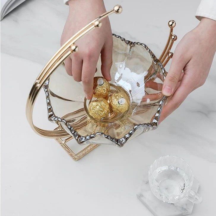 BRAVEN Boutique Glass Decorative Bowl