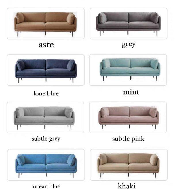 ELVORA Modern Fabric Sofa