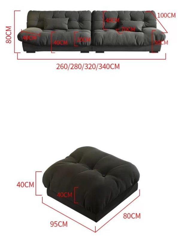 DOVELO Modern Leathaire Sofa