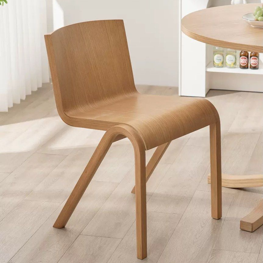 SELENE Japandi Solid Wood Dining Chair