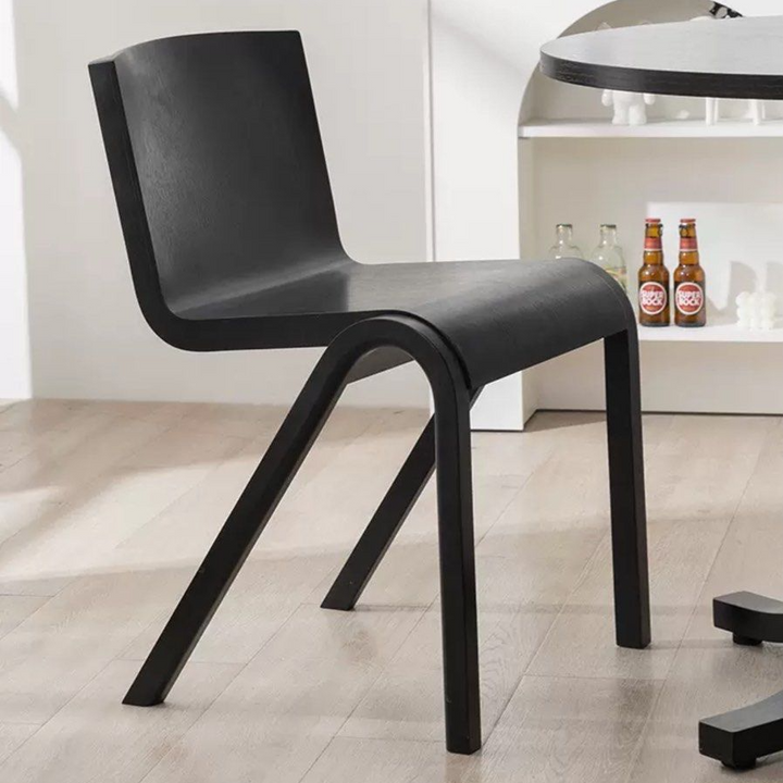 SELENE Japandi Solid Wood Dining Chair