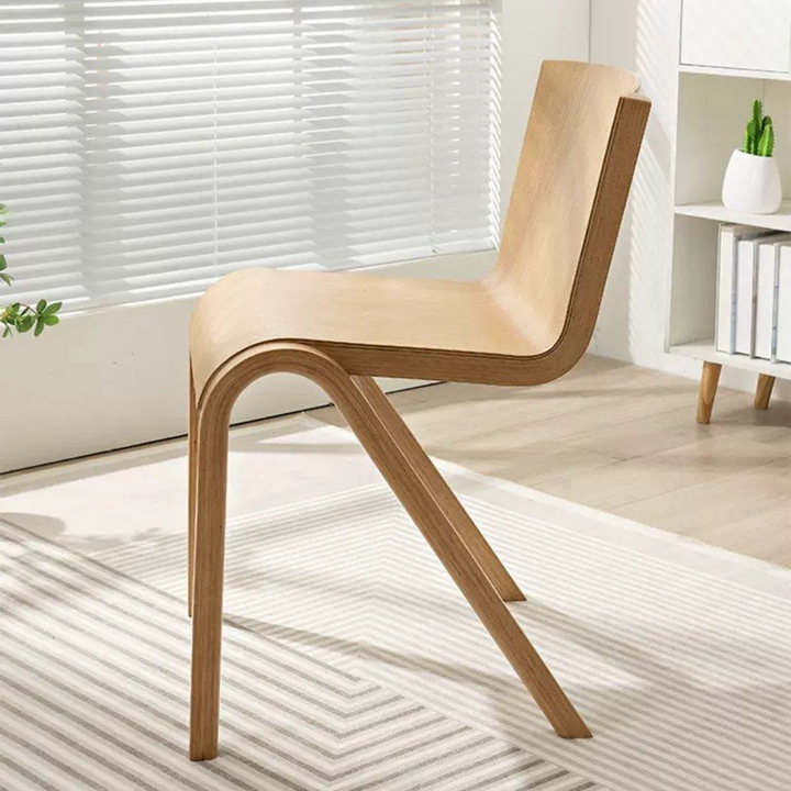 SELENE Japandi Solid Wood Dining Chair