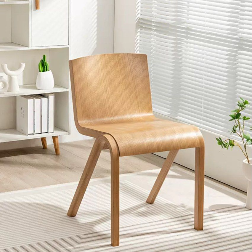 SELENE Japandi Solid Wood Dining Chair