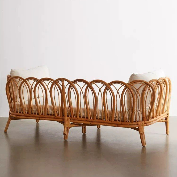ARDE Rustic Rattan Sofa