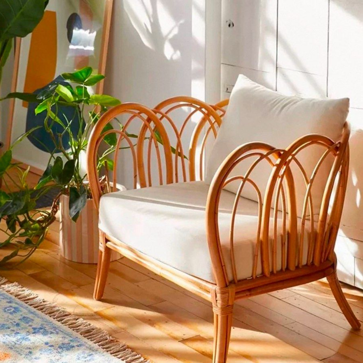 ARDE Rustic Rattan Sofa