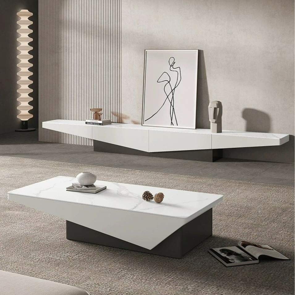 REEDAN Modern TV Console & Coffee Table