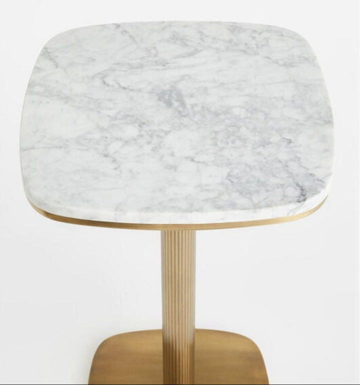 RABBAN Modern Marble Side Table