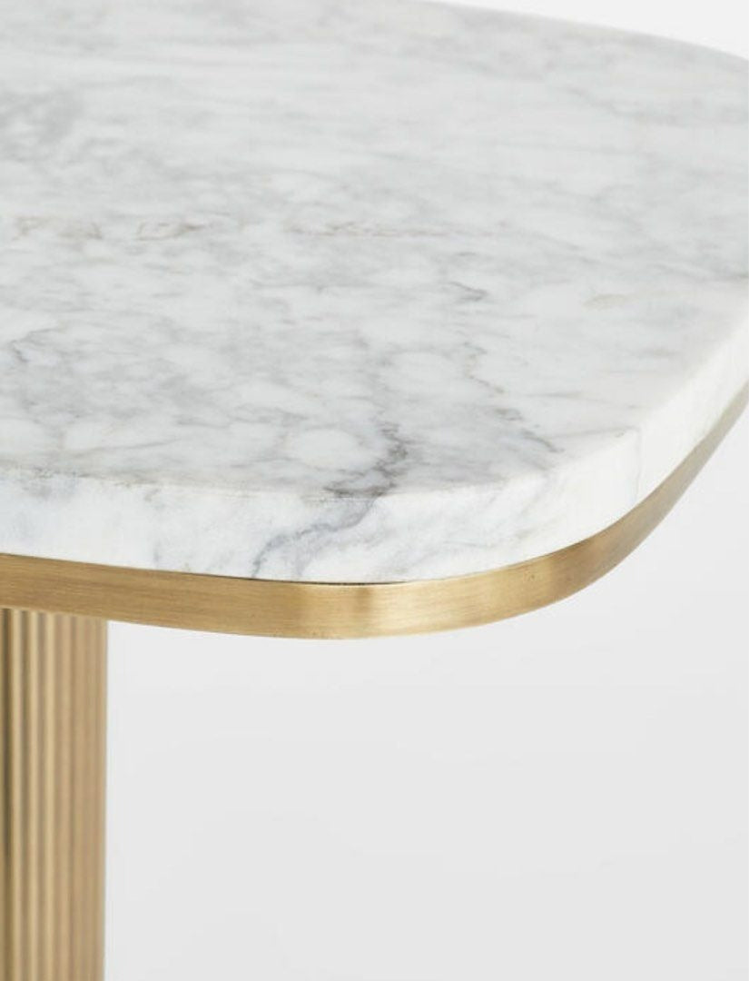 RABBAN Modern Marble Side Table