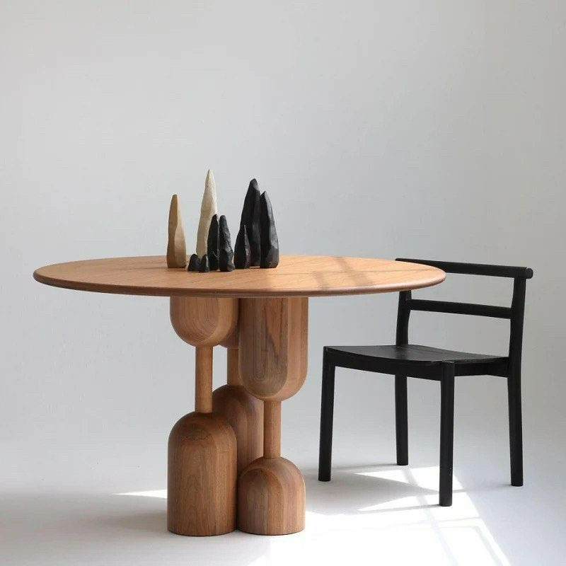 JAIME Modern Solid Wood Round Dining Table