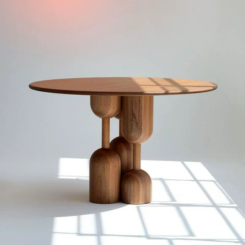 JAIME Modern Solid Wood Round Dining Table