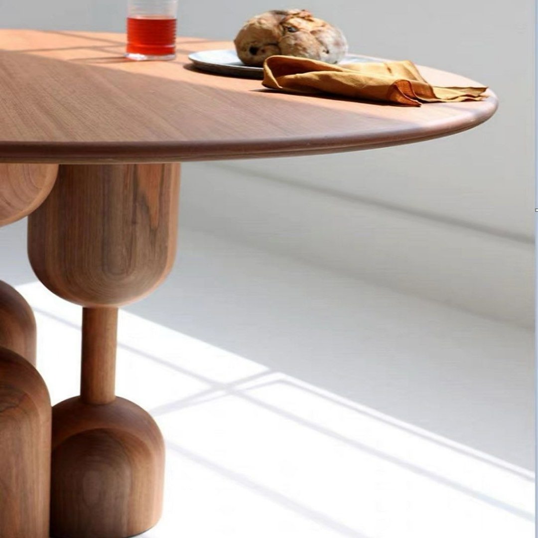 JAIME Modern Solid Wood Round Dining Table