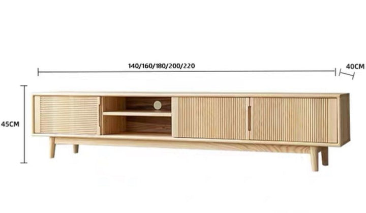 KORRIS Modern Solid Wood TV Console