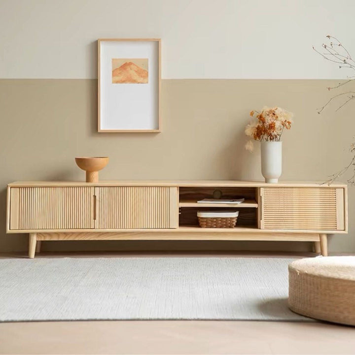 KORRIS Modern Solid Wood TV Console