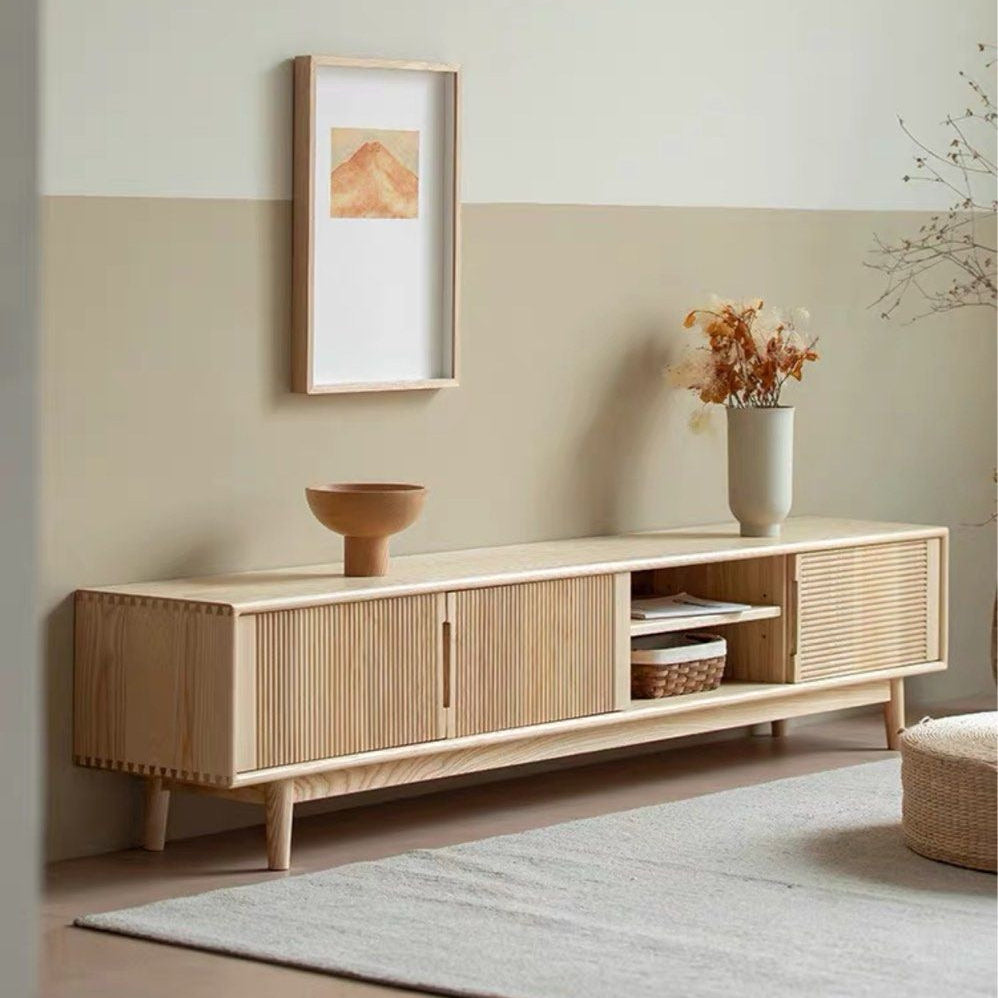KORRIS Modern Solid Wood TV Console