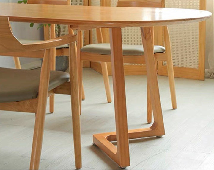 HALSTON Scandinavian Solid Wood Dining Table