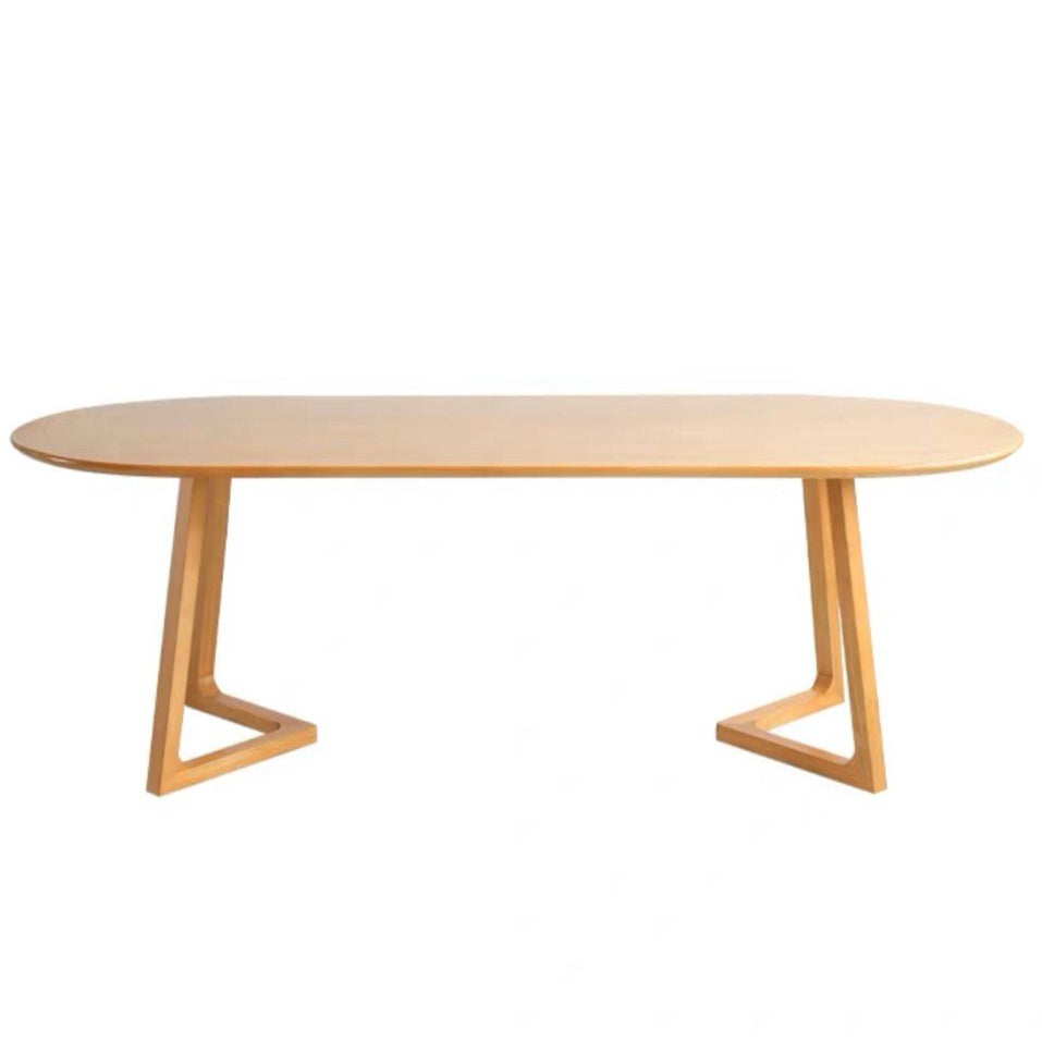 HALSTON Scandinavian Solid Wood Dining Table