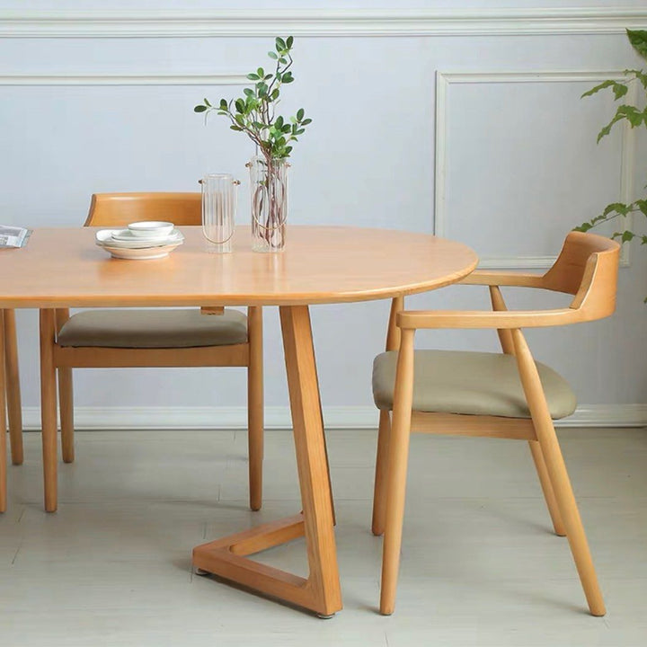 HALSTON Scandinavian Solid Wood Dining Table