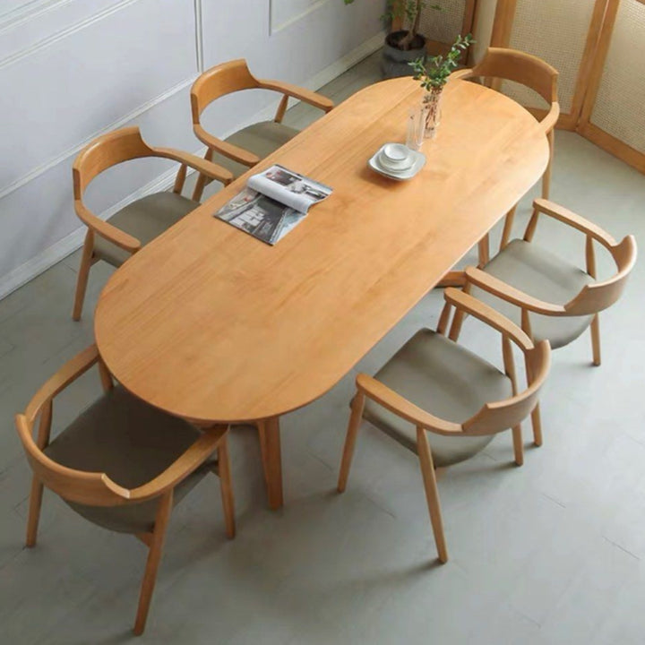 HALSTON Scandinavian Solid Wood Dining Table
