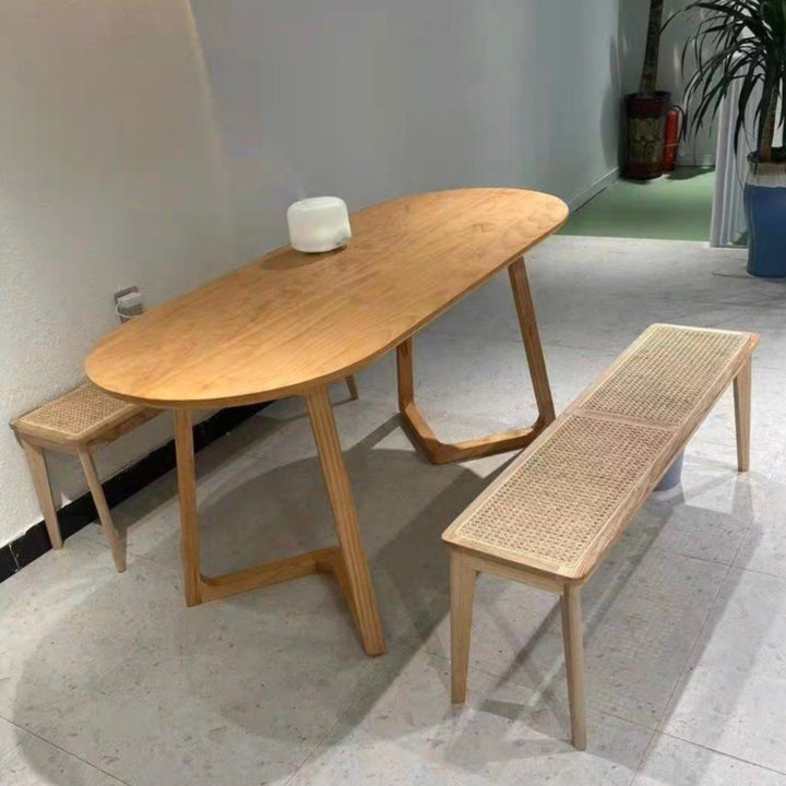 HALSTON Scandinavian Solid Wood Dining Table