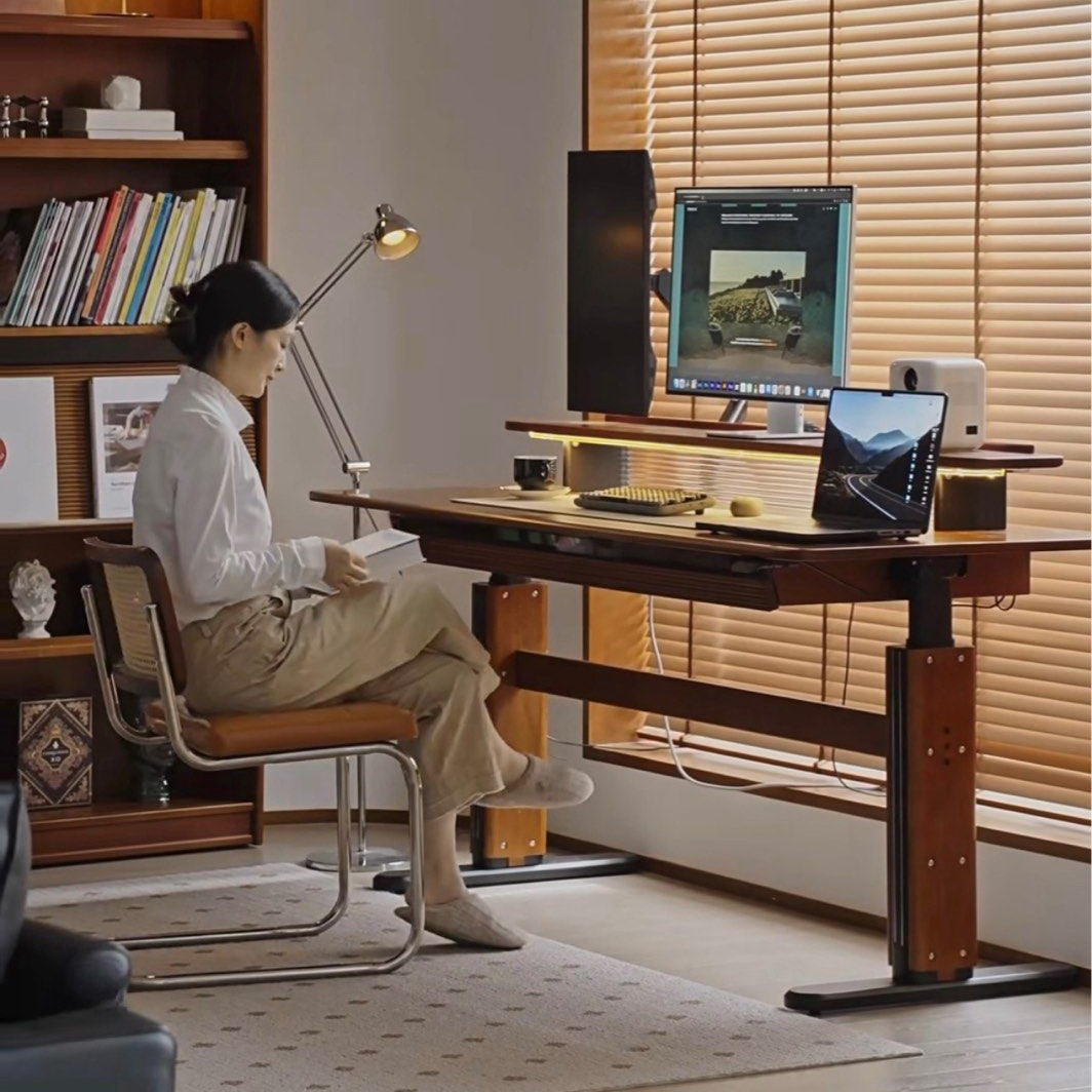 TORRIN Modern Solid Wood Smart Desk