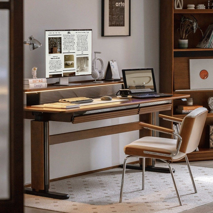 TORRIN Modern Solid Wood Smart Desk
