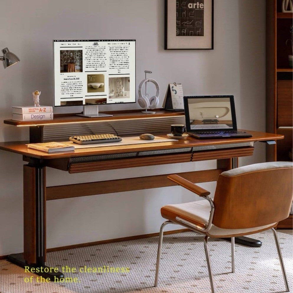 TORRIN Modern Solid Wood Smart Desk