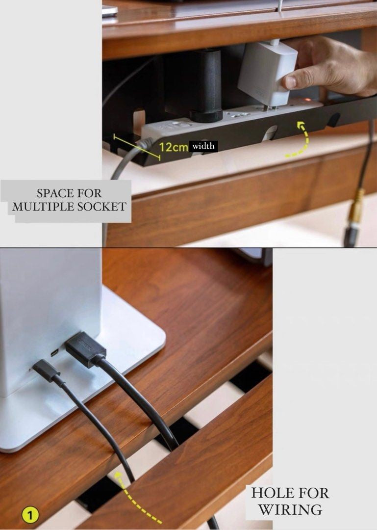 TORRIN Modern Solid Wood Smart Desk