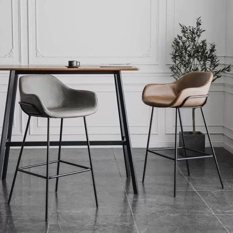 SENAN Modern Leather Bar Stool