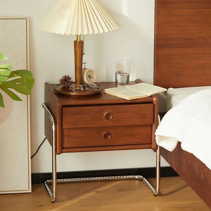 EURON Solid Wood Drawer Nightstand