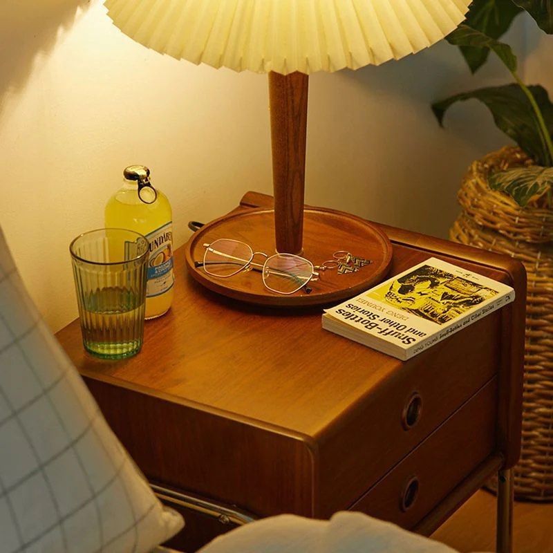 EURON Solid Wood Drawer Nightstand