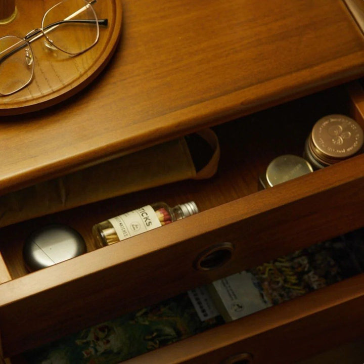 EURON Solid Wood Drawer Nightstand