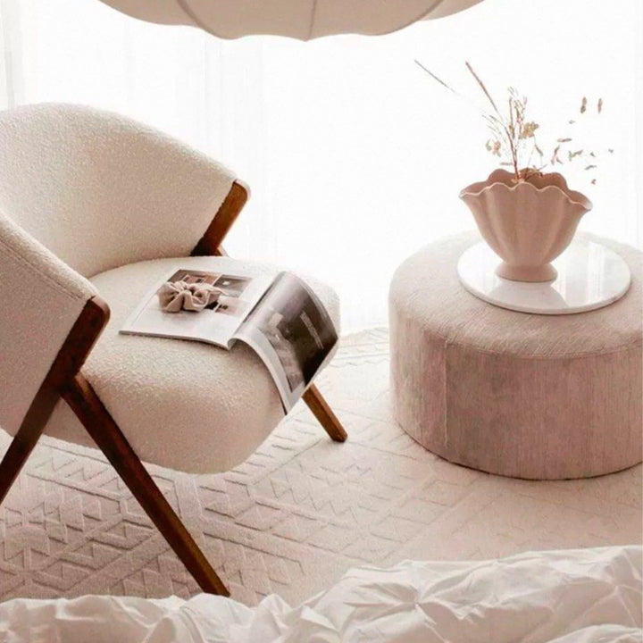 CAROLTEL Modern Boucle Lounge Chair