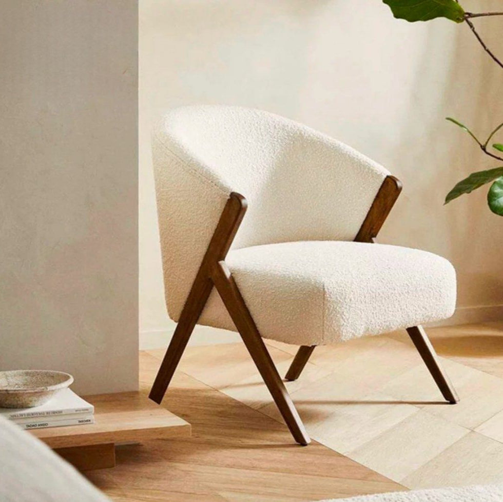 CAROLTEL Modern Boucle Lounge Chair