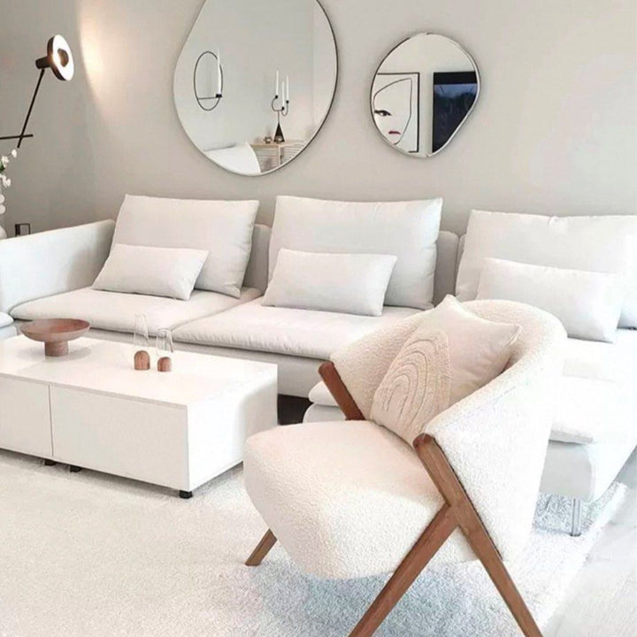 CAROLTEL Modern Boucle Lounge Chair