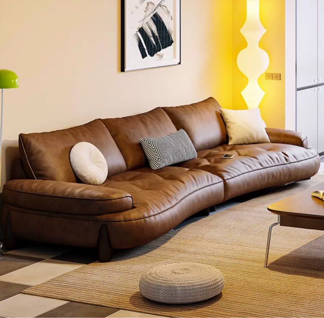 ALMIRA Modern Leather Sofa
