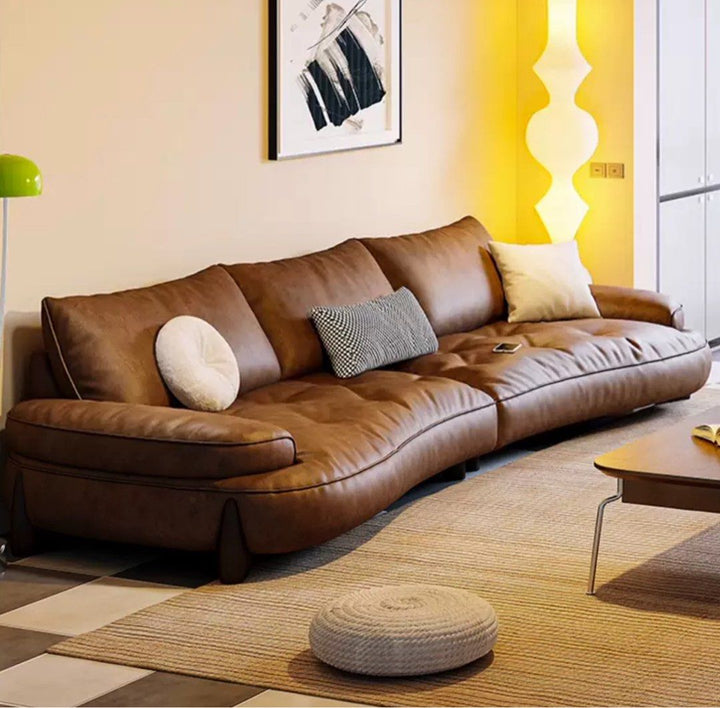 ALMIRA Modern Leather Sofa