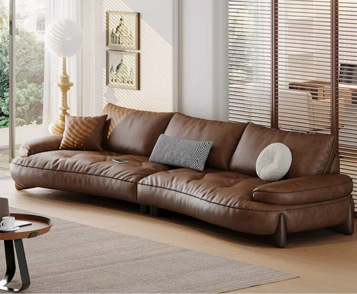 ALMIRA Modern Leather Sofa