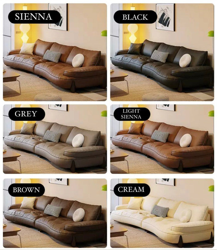 ALMIRA Modern Leather Sofa