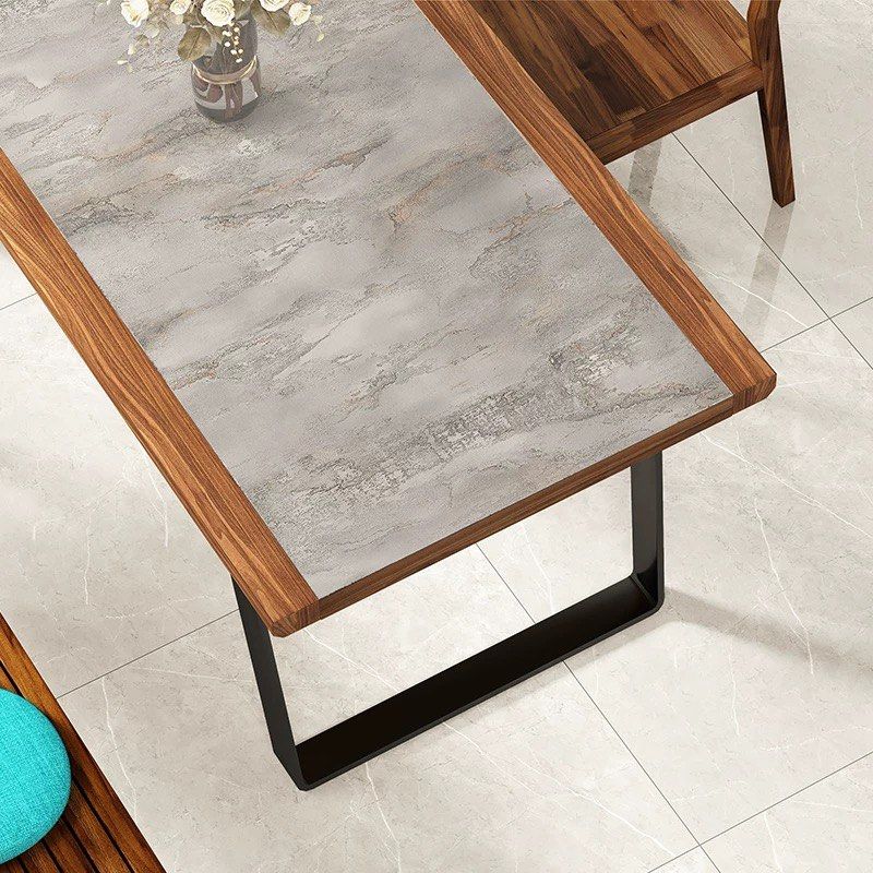 MESKO Modern Solid Walnut Wood Dining Table