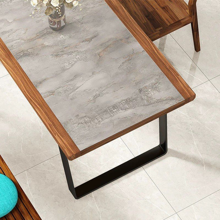 MESKO Modern Solid Walnut Wood Dining Table
